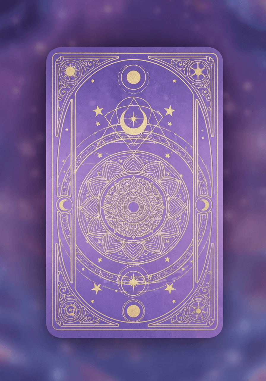 Tarot card back